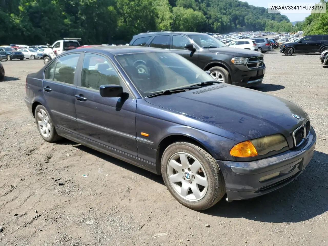 2001 BMW 325 I VIN: WBAAV33411FU78719 Lot: 62249755