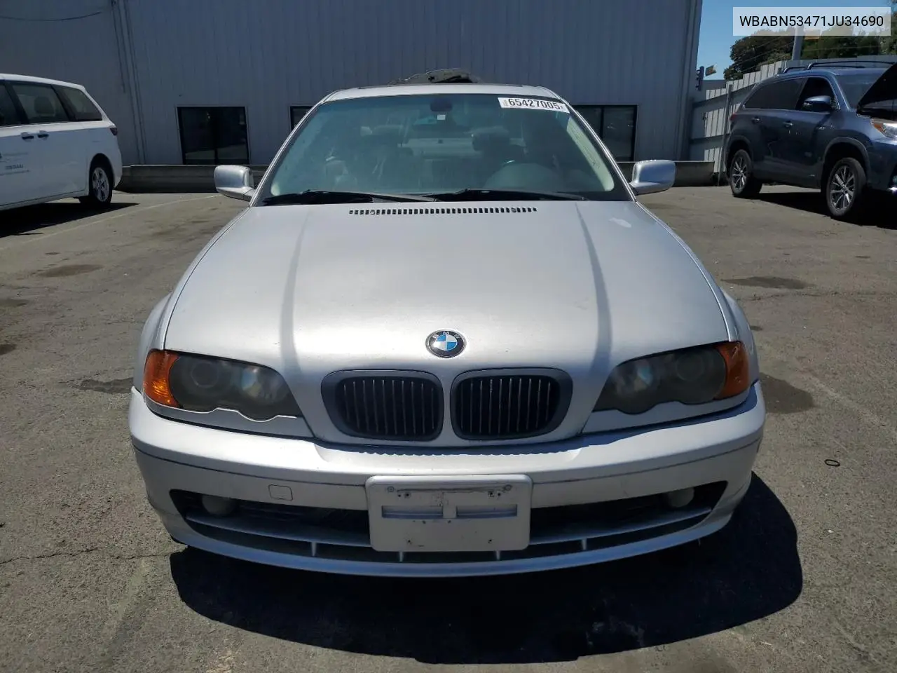 2001 BMW 330 Ci VIN: WBABN53471JU34690 Lot: 65427005