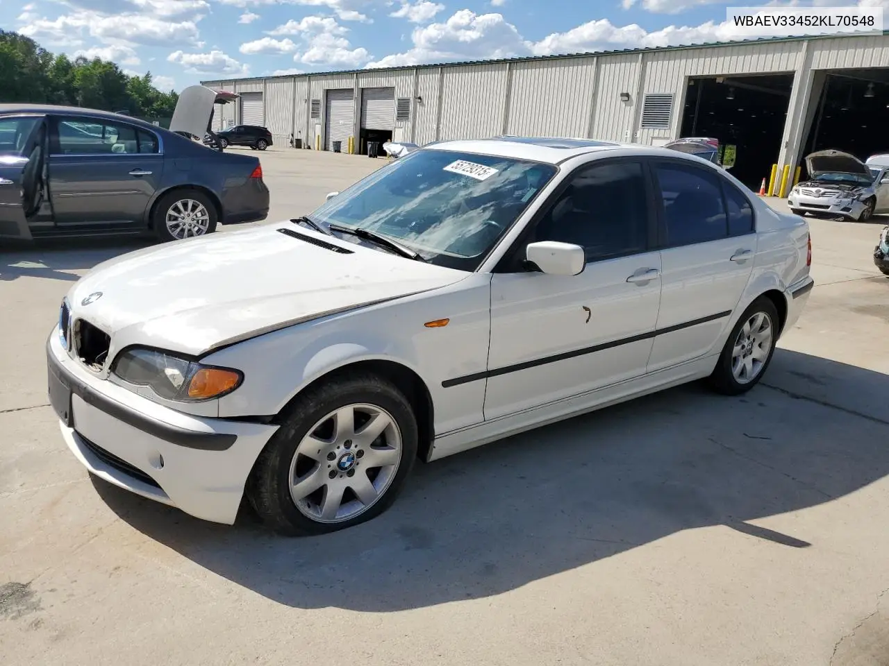2002 BMW 325 I VIN: WBAEV33452KL70548 Lot: 55729315