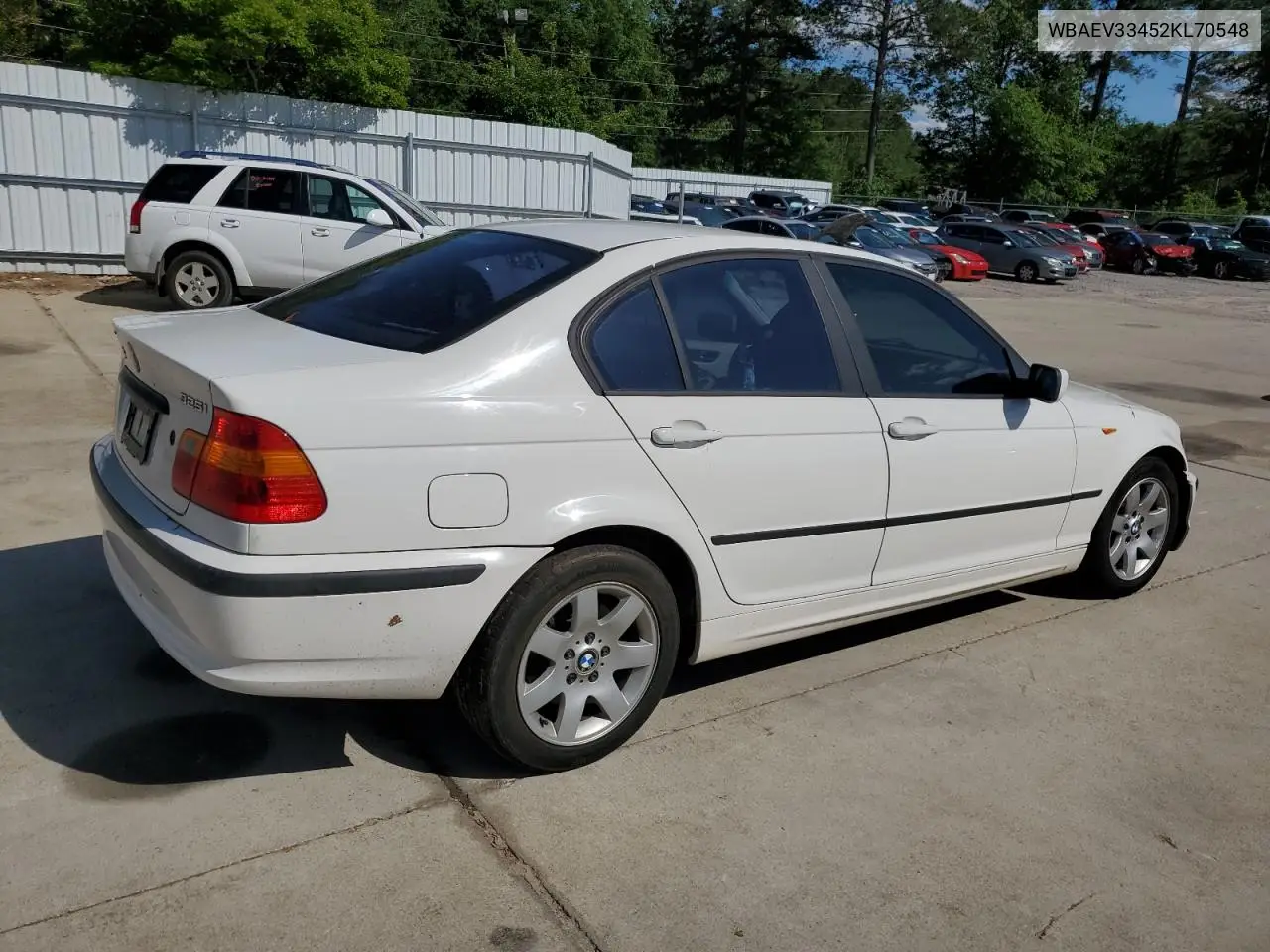 2002 BMW 325 I VIN: WBAEV33452KL70548 Lot: 55729315