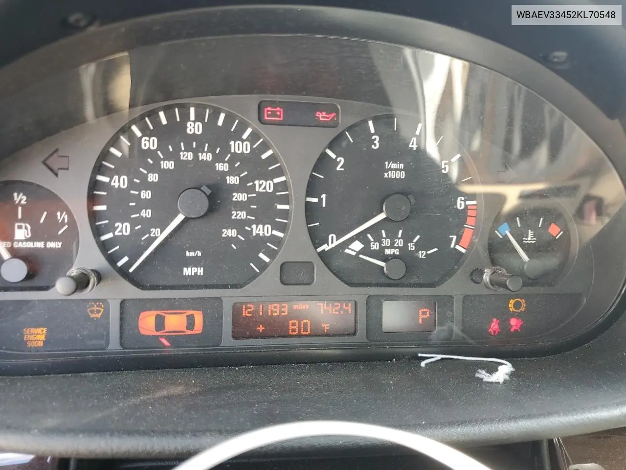 2002 BMW 325 I VIN: WBAEV33452KL70548 Lot: 55729315