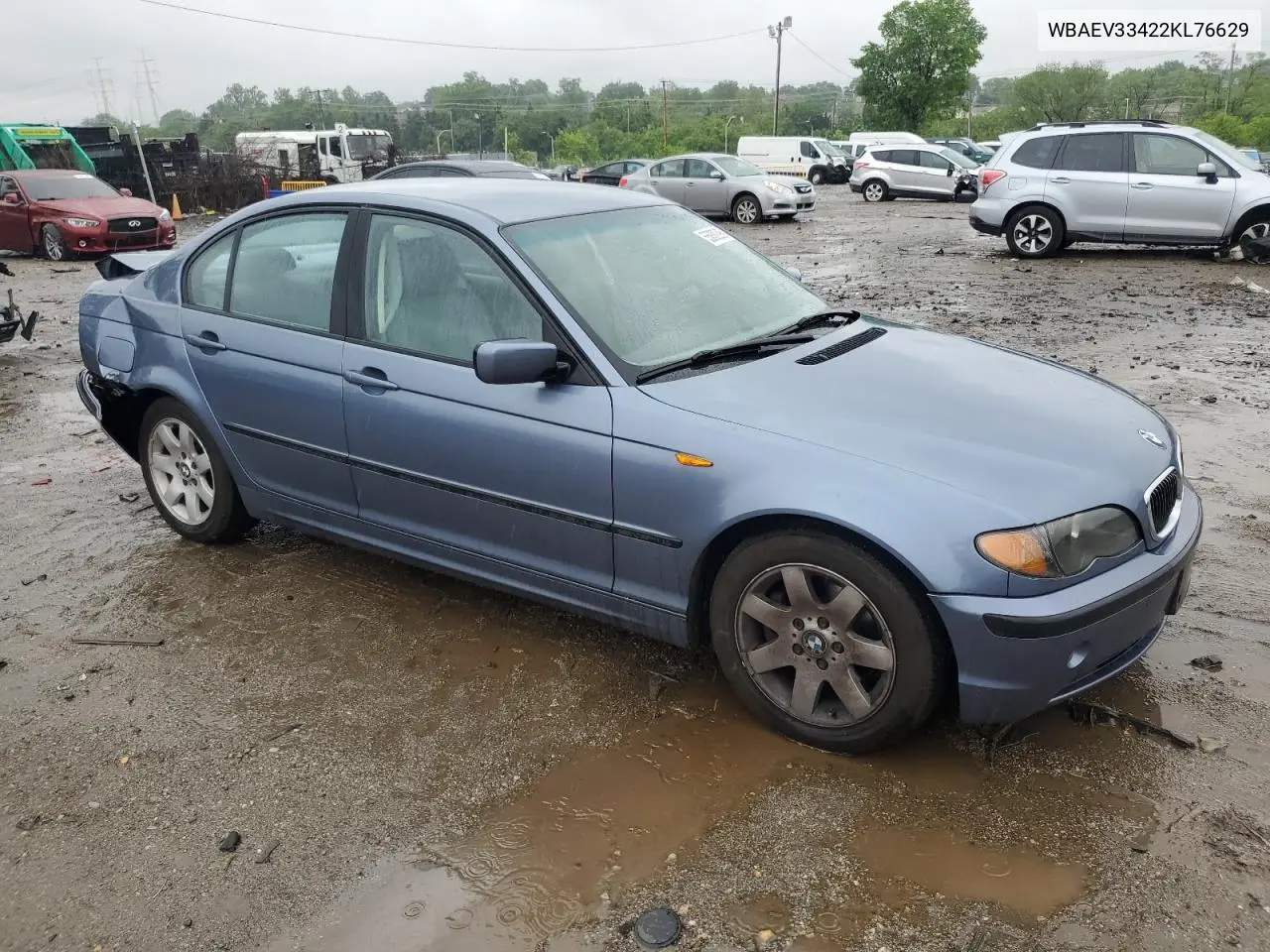 2002 BMW 325 I VIN: WBAEV33422KL76629 Lot: 55830295