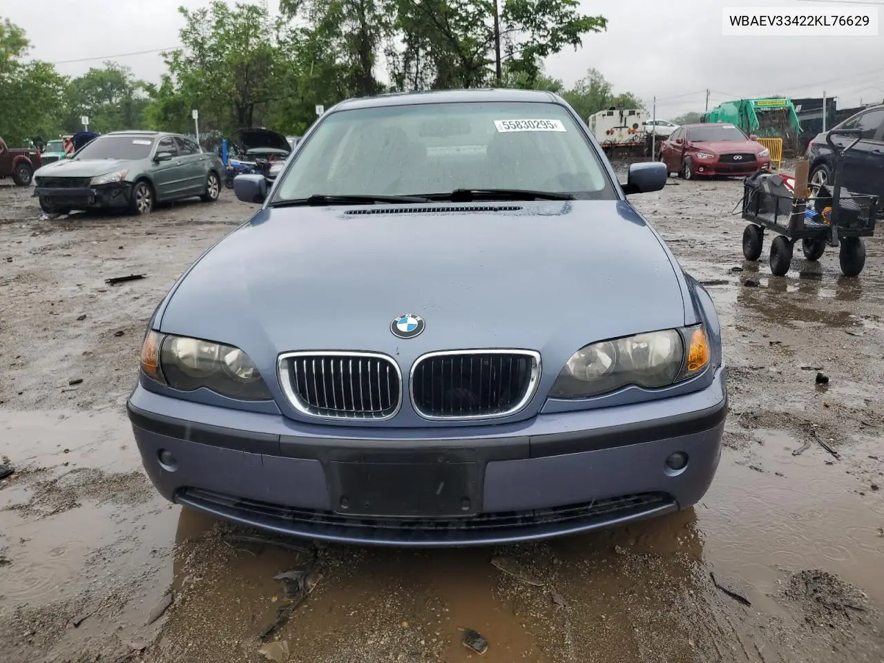 2002 BMW 325 I VIN: WBAEV33422KL76629 Lot: 55830295