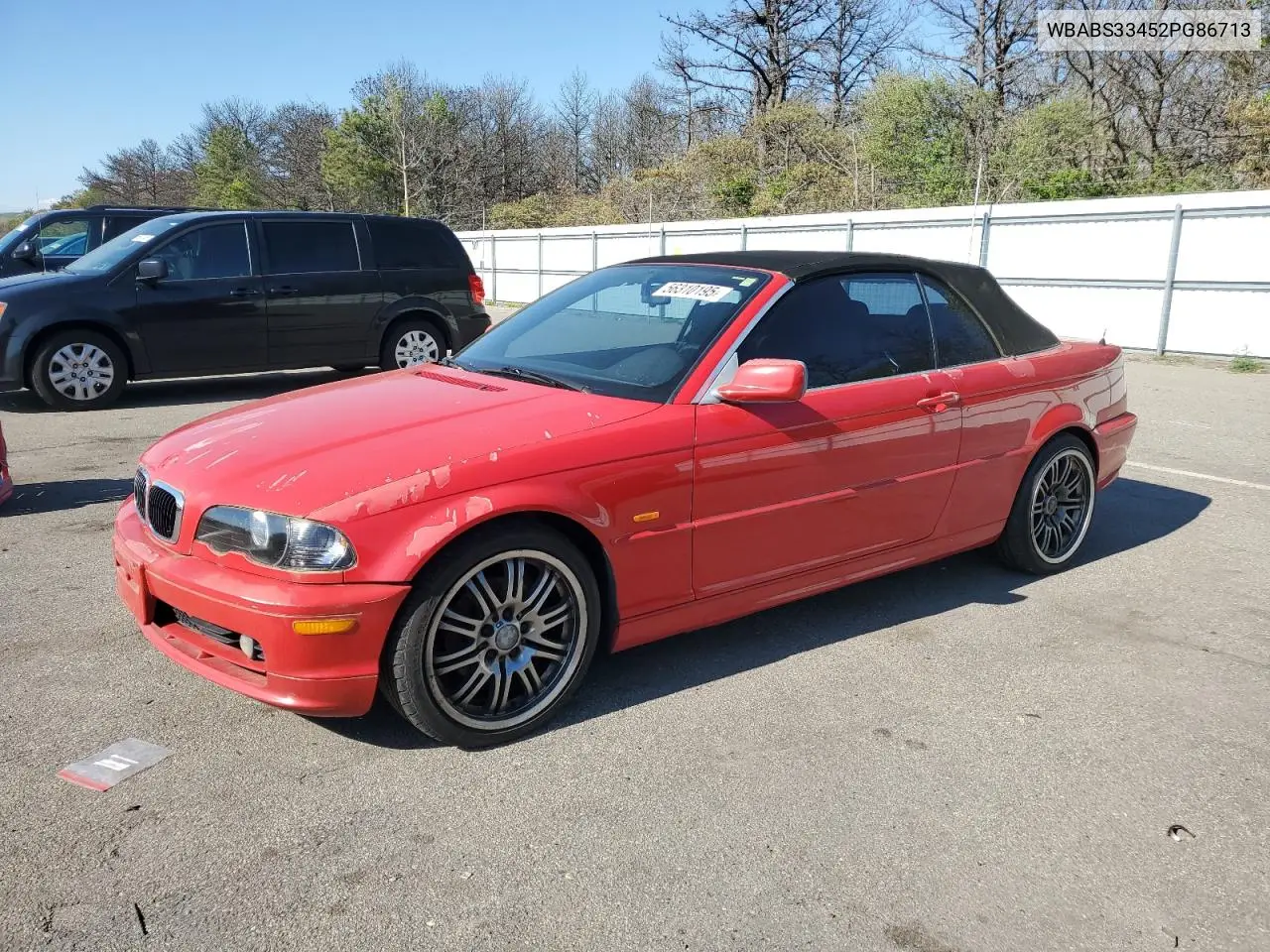 2002 BMW 325 Ci VIN: WBABS33452PG86713 Lot: 56310195