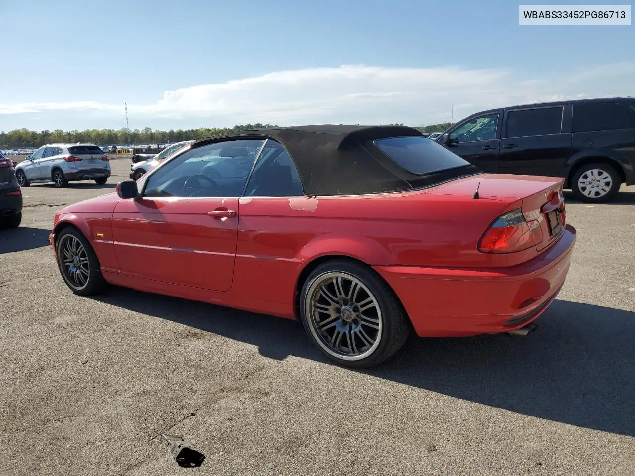2002 BMW 325 Ci VIN: WBABS33452PG86713 Lot: 56310195