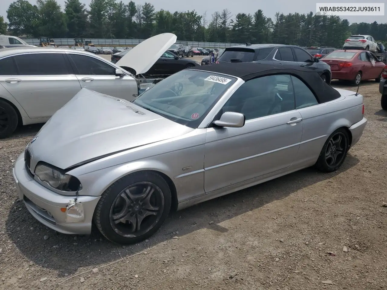 2002 BMW 330 Ci VIN: WBABS53422JU93611 Lot: 59436495