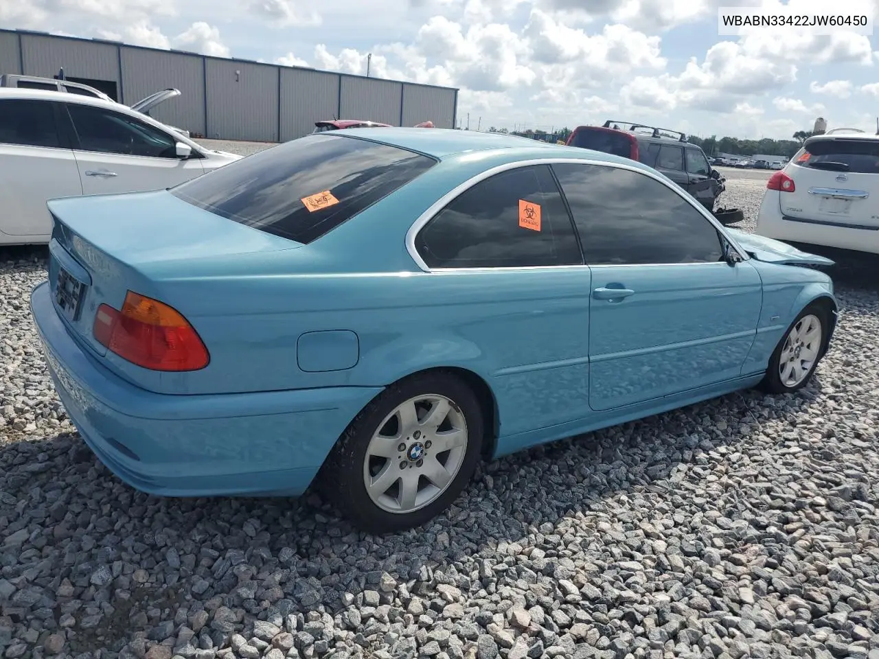 2002 BMW 325 Ci VIN: WBABN33422JW60450 Lot: 61526215
