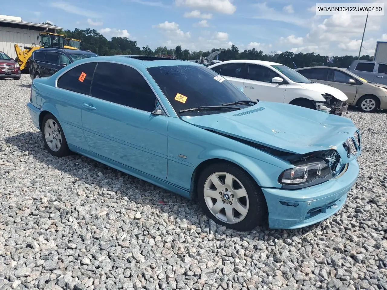 2002 BMW 325 Ci VIN: WBABN33422JW60450 Lot: 61526215