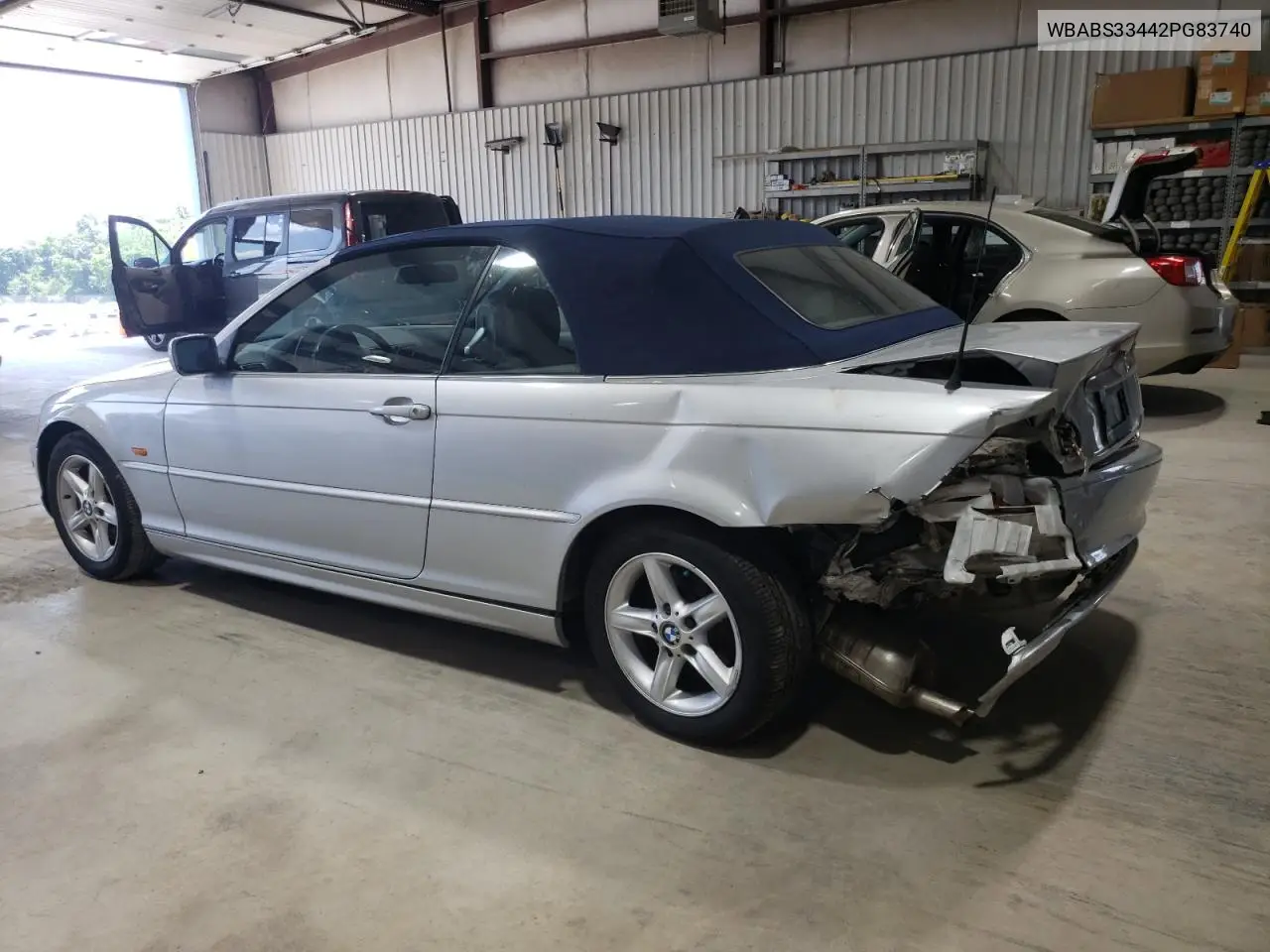 2002 BMW 325 Ci VIN: WBABS33442PG83740 Lot: 61763375