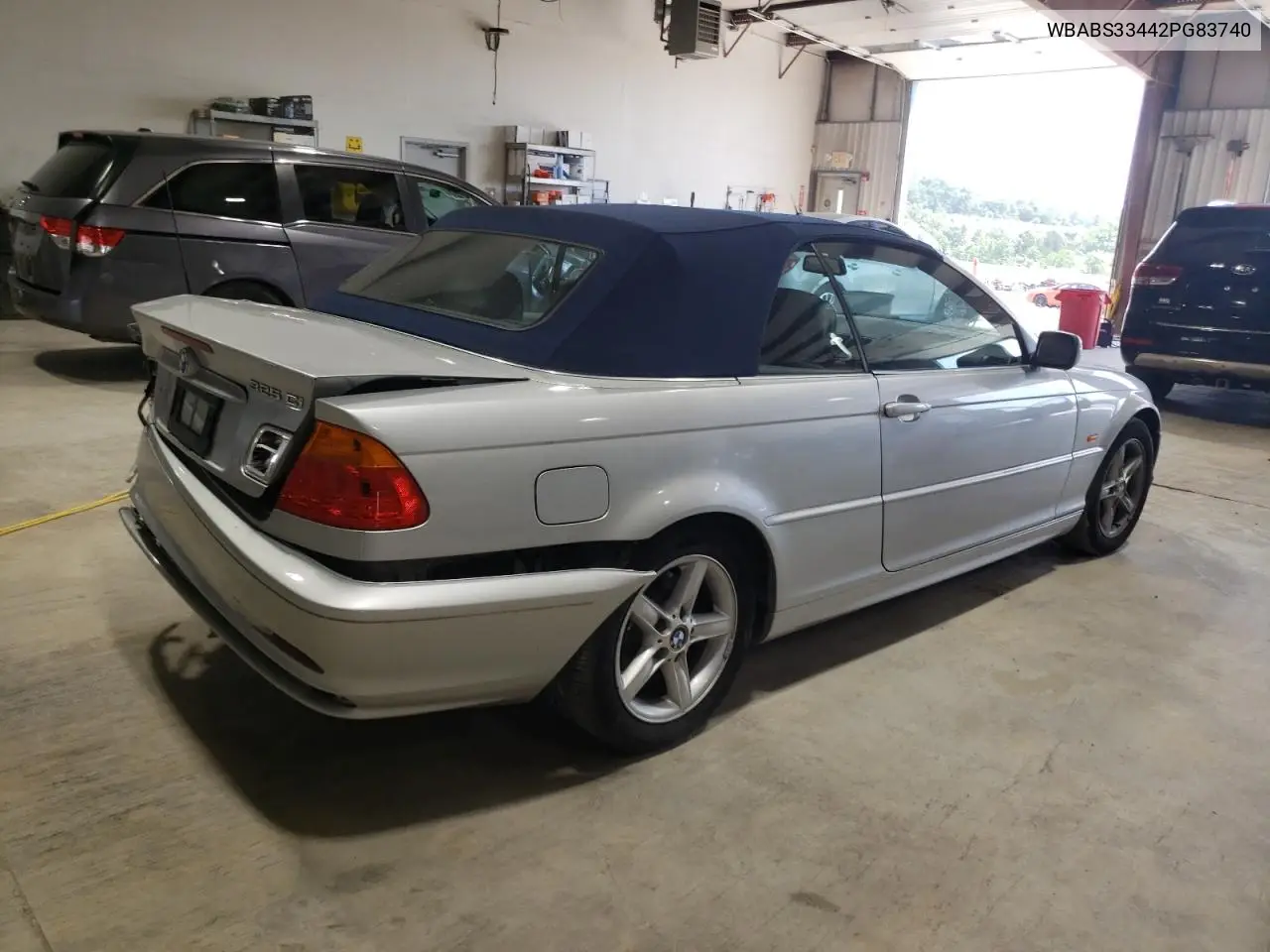 2002 BMW 325 Ci VIN: WBABS33442PG83740 Lot: 61763375