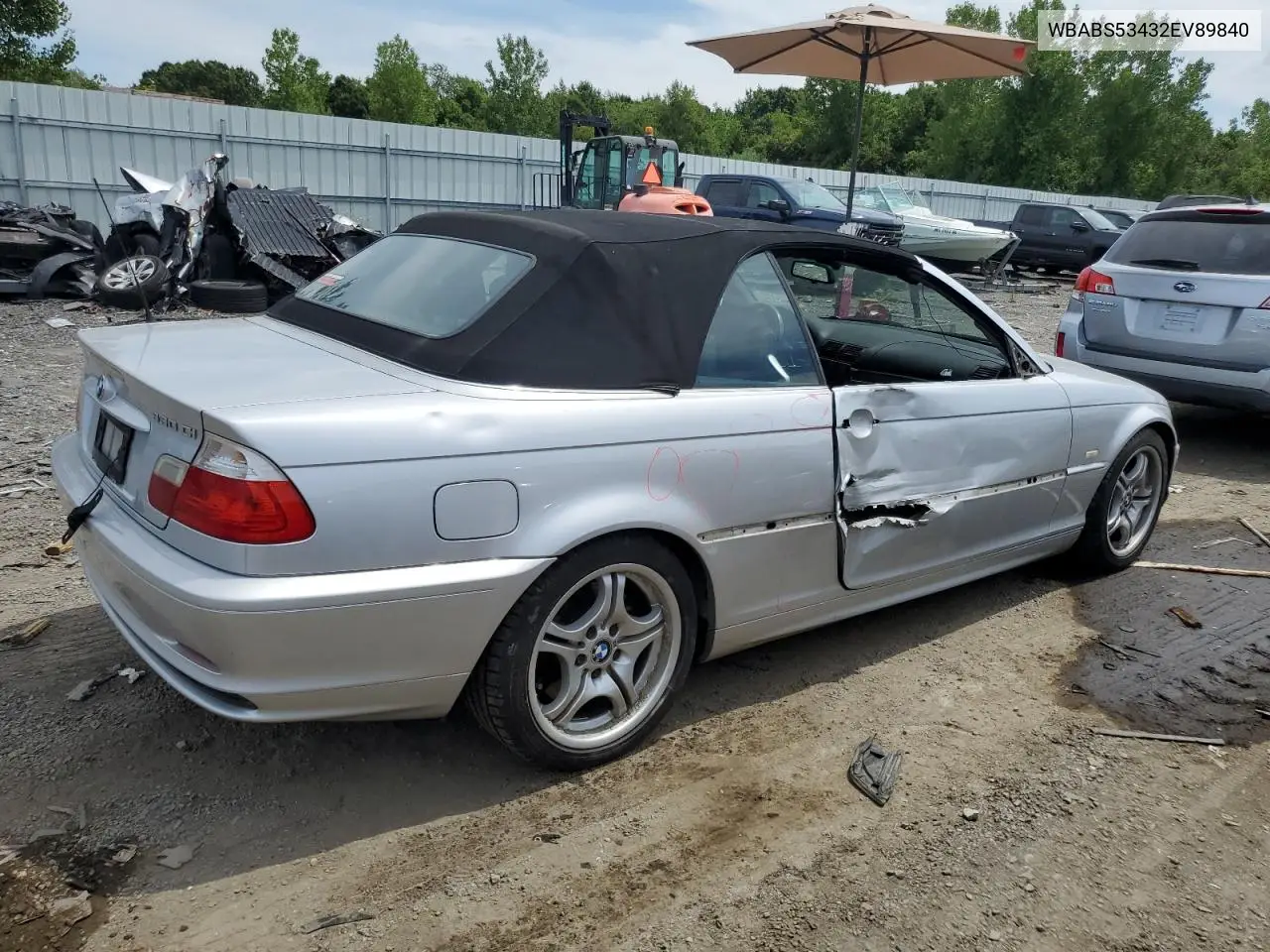2002 BMW 330 Ci VIN: WBABS53432EV89840 Lot: 61902775