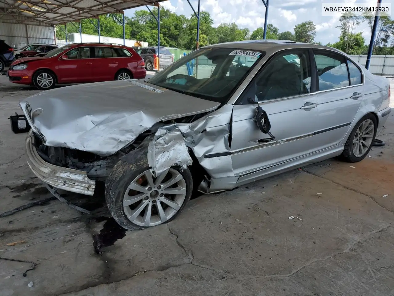 2002 BMW 330 I VIN: WBAEV53442KM15930 Lot: 62294025