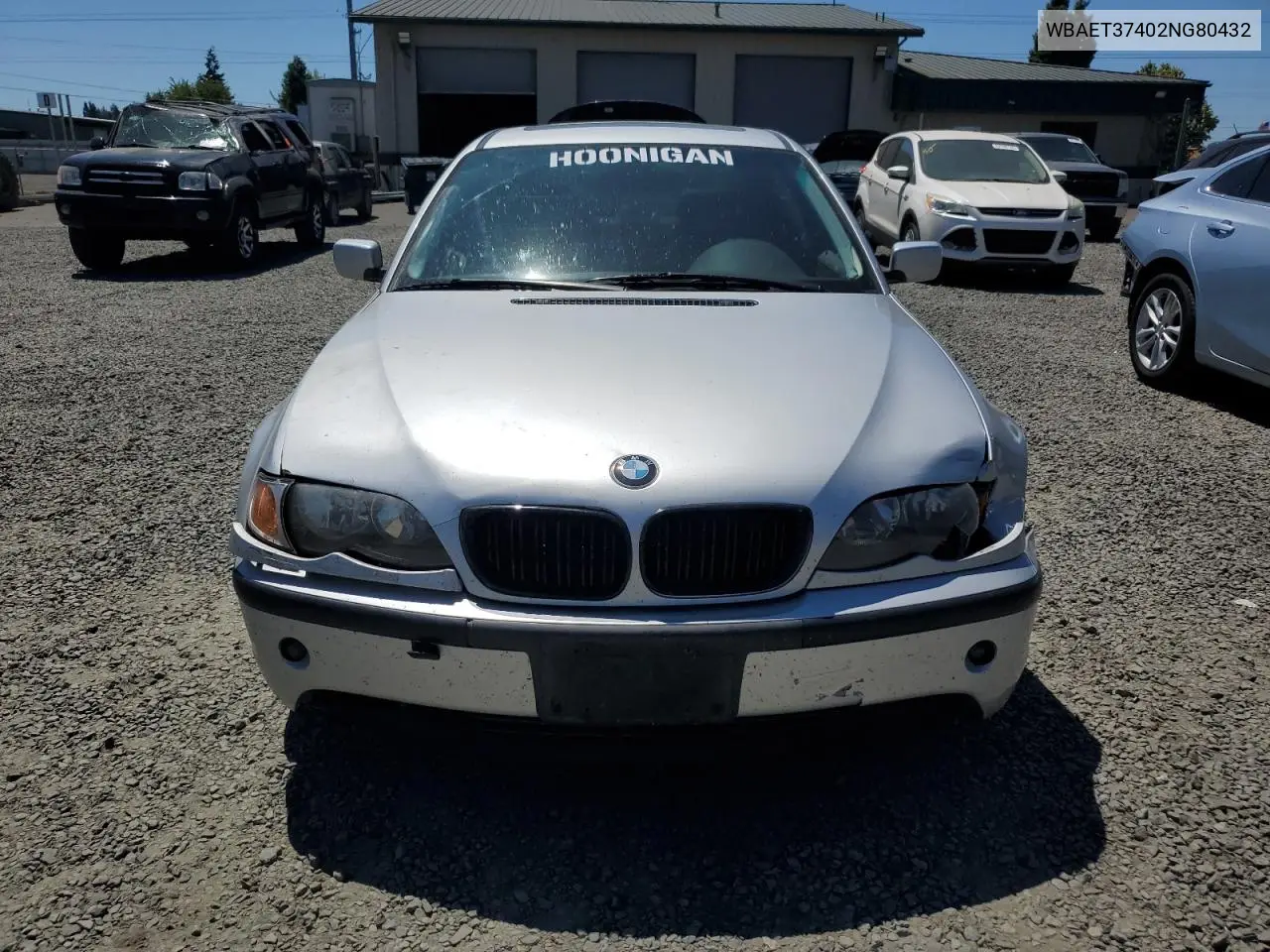 2002 BMW 325 I VIN: WBAET37402NG80432 Lot: 62878485
