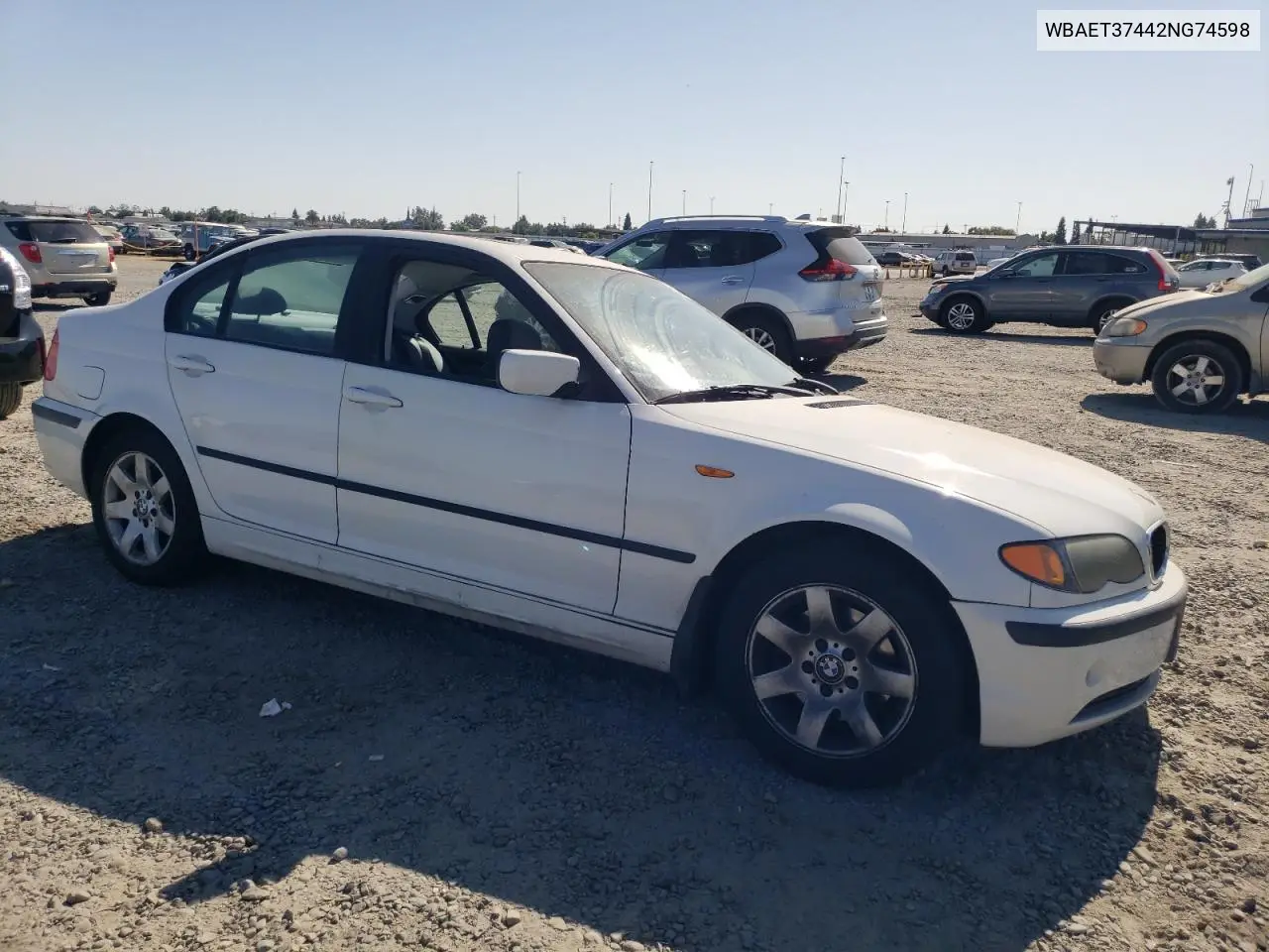 2002 BMW 325 I VIN: WBAET37442NG74598 Lot: 63249305