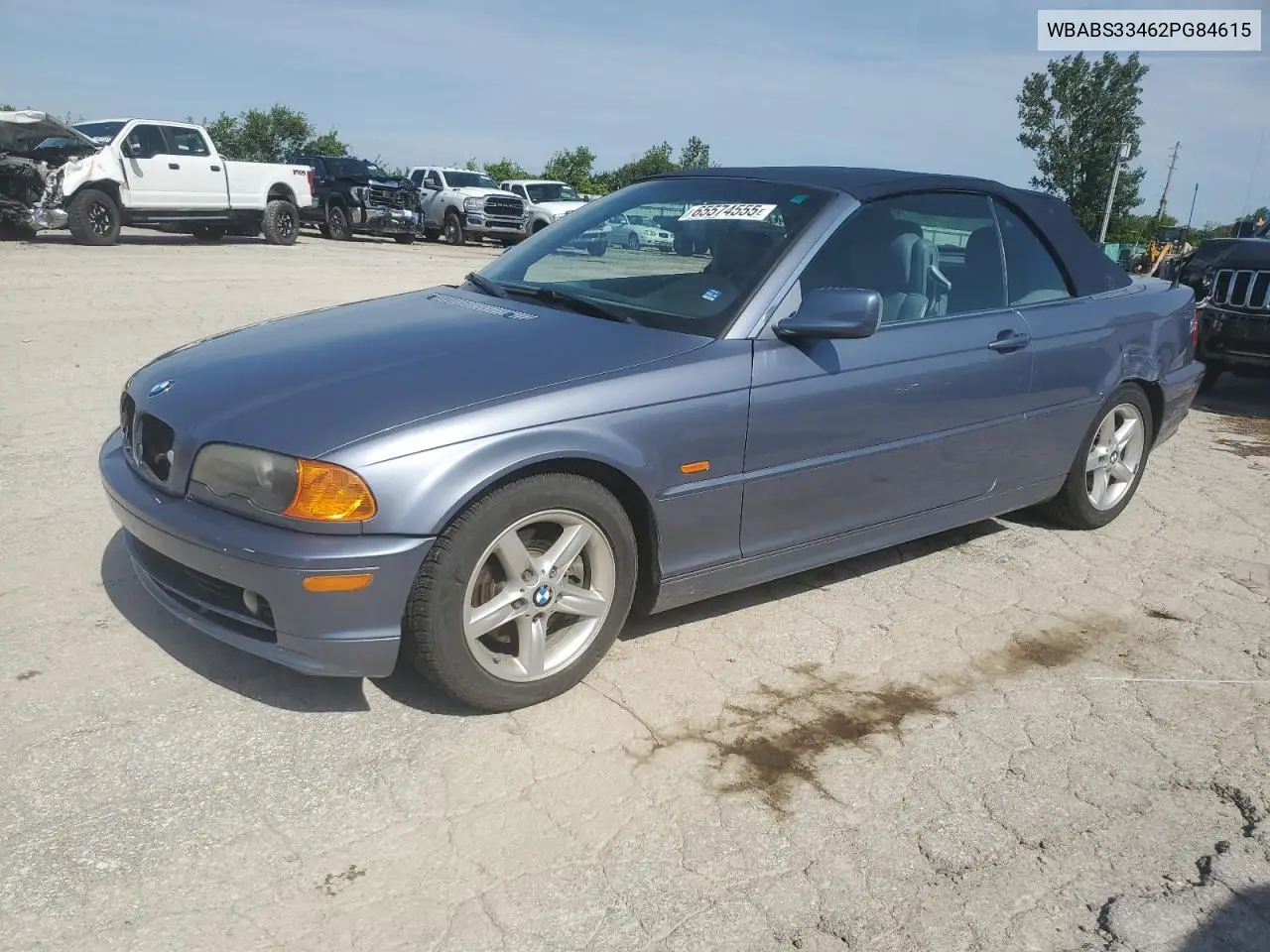 2002 BMW 325 Ci VIN: WBABS33462PG84615 Lot: 65574555