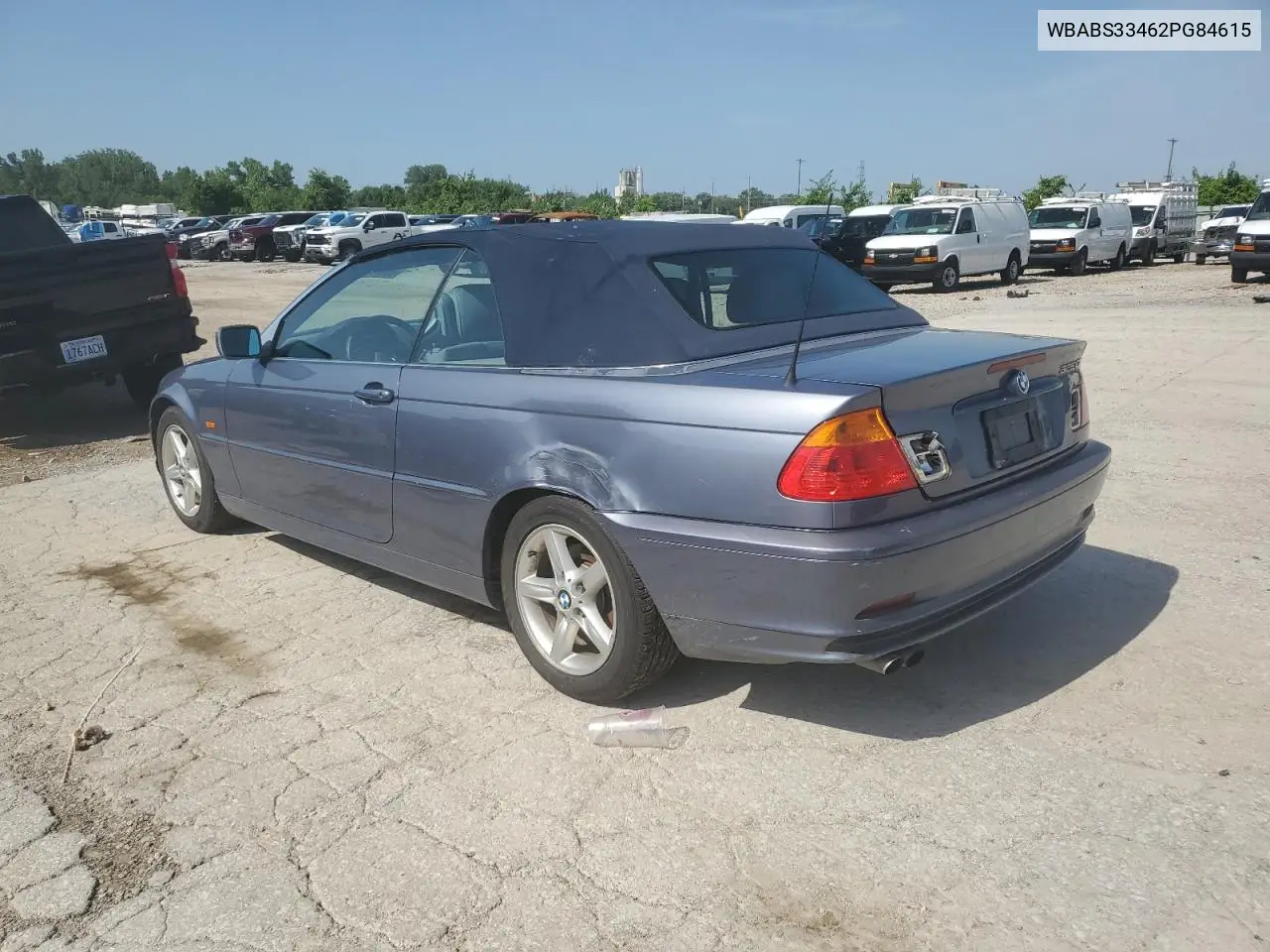 2002 BMW 325 Ci VIN: WBABS33462PG84615 Lot: 65574555