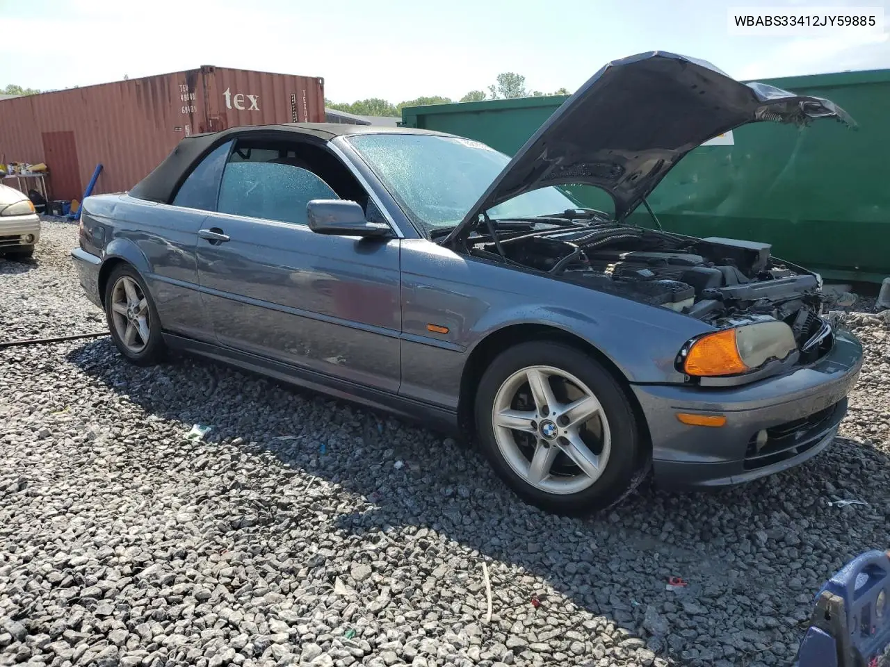 2002 BMW 325 Ci VIN: WBABS33412JY59885 Lot: 65910515
