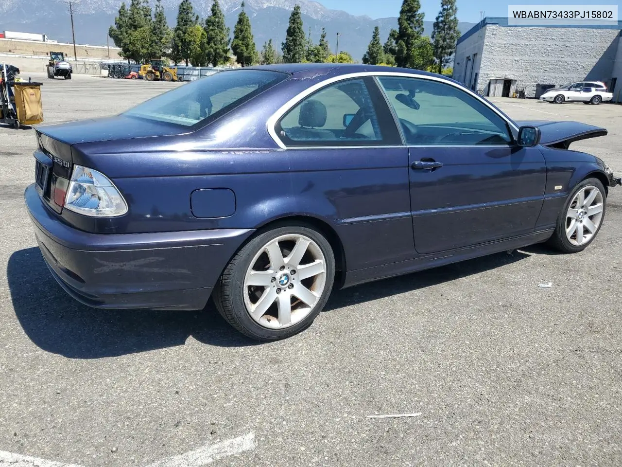 2003 BMW 325 Ci VIN: WBABN73433PJ15802 Lot: 56431665
