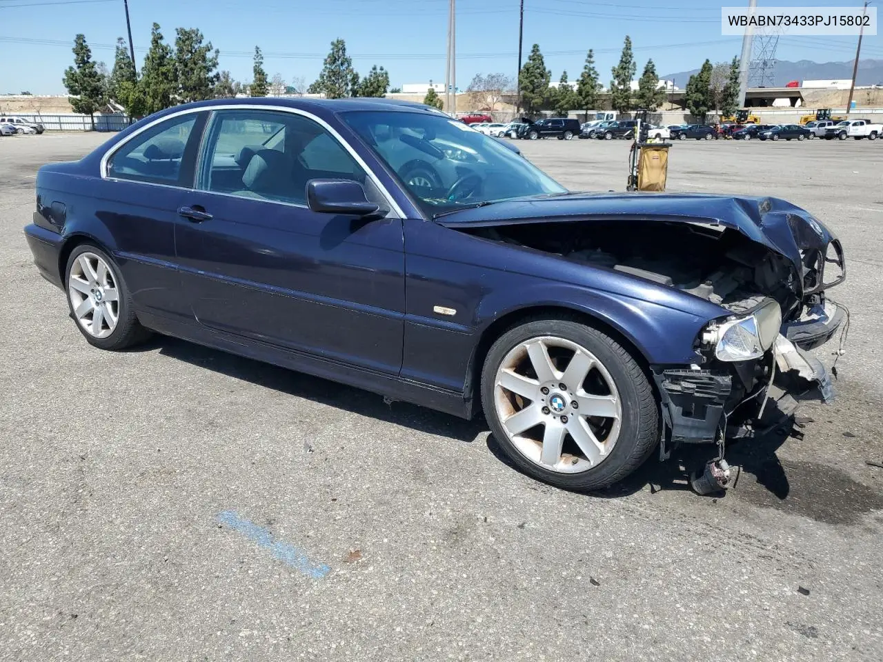 2003 BMW 325 Ci VIN: WBABN73433PJ15802 Lot: 56431665