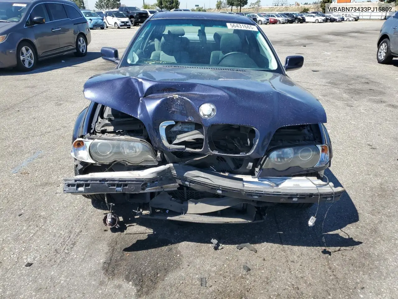2003 BMW 325 Ci VIN: WBABN73433PJ15802 Lot: 56431665
