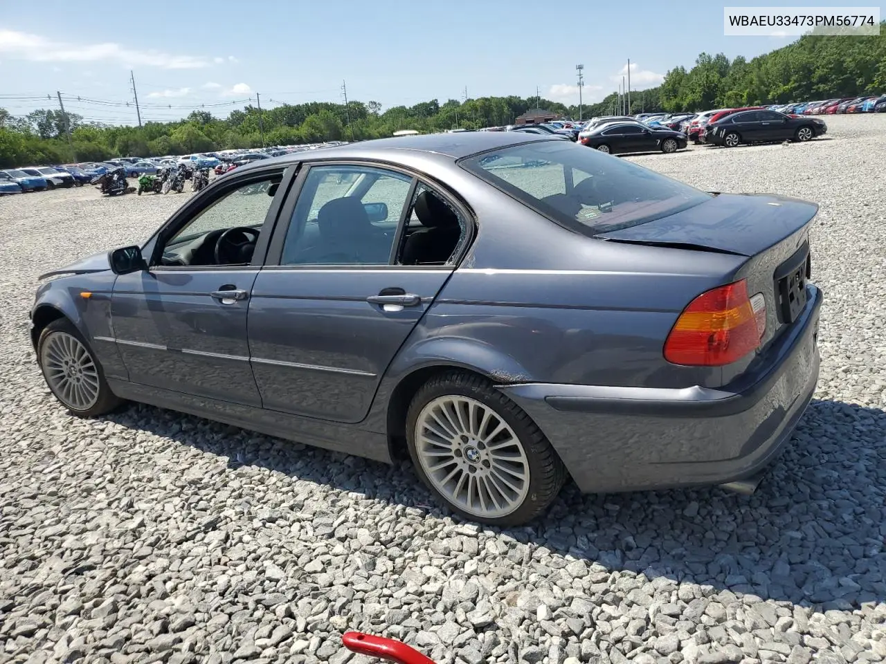 2003 BMW 325 Xi VIN: WBAEU33473PM56774 Lot: 58332015