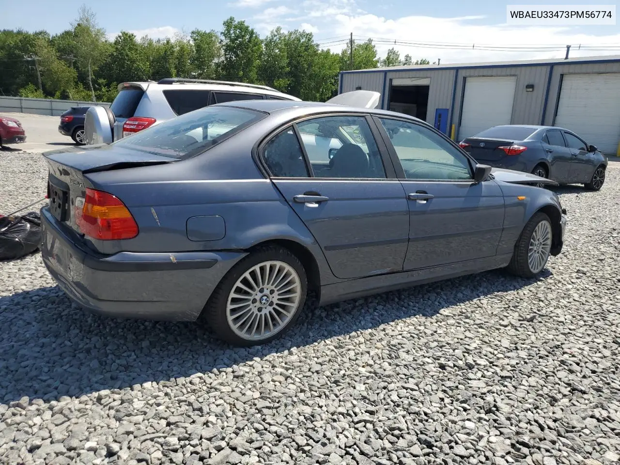 2003 BMW 325 Xi VIN: WBAEU33473PM56774 Lot: 58332015