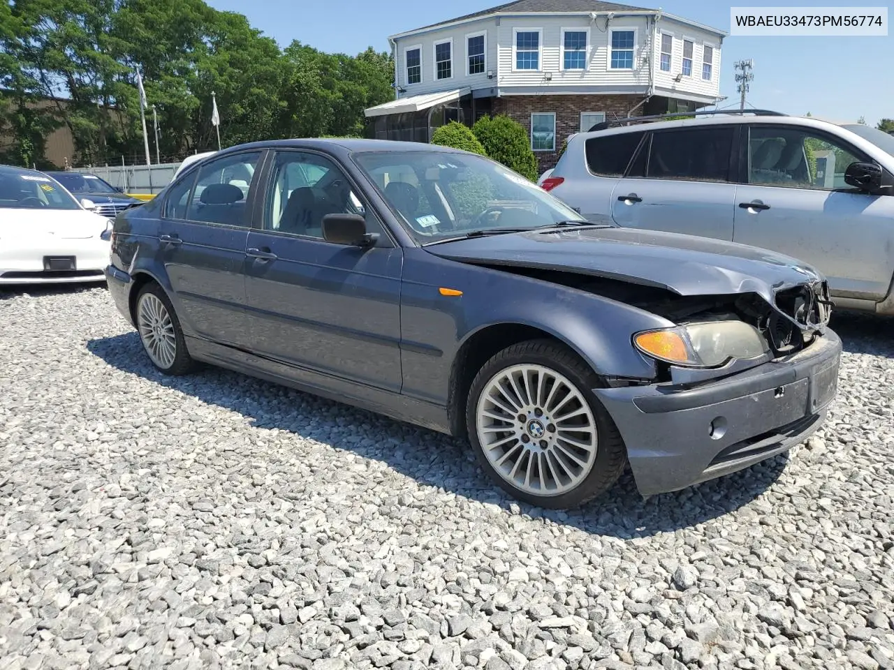 2003 BMW 325 Xi VIN: WBAEU33473PM56774 Lot: 58332015