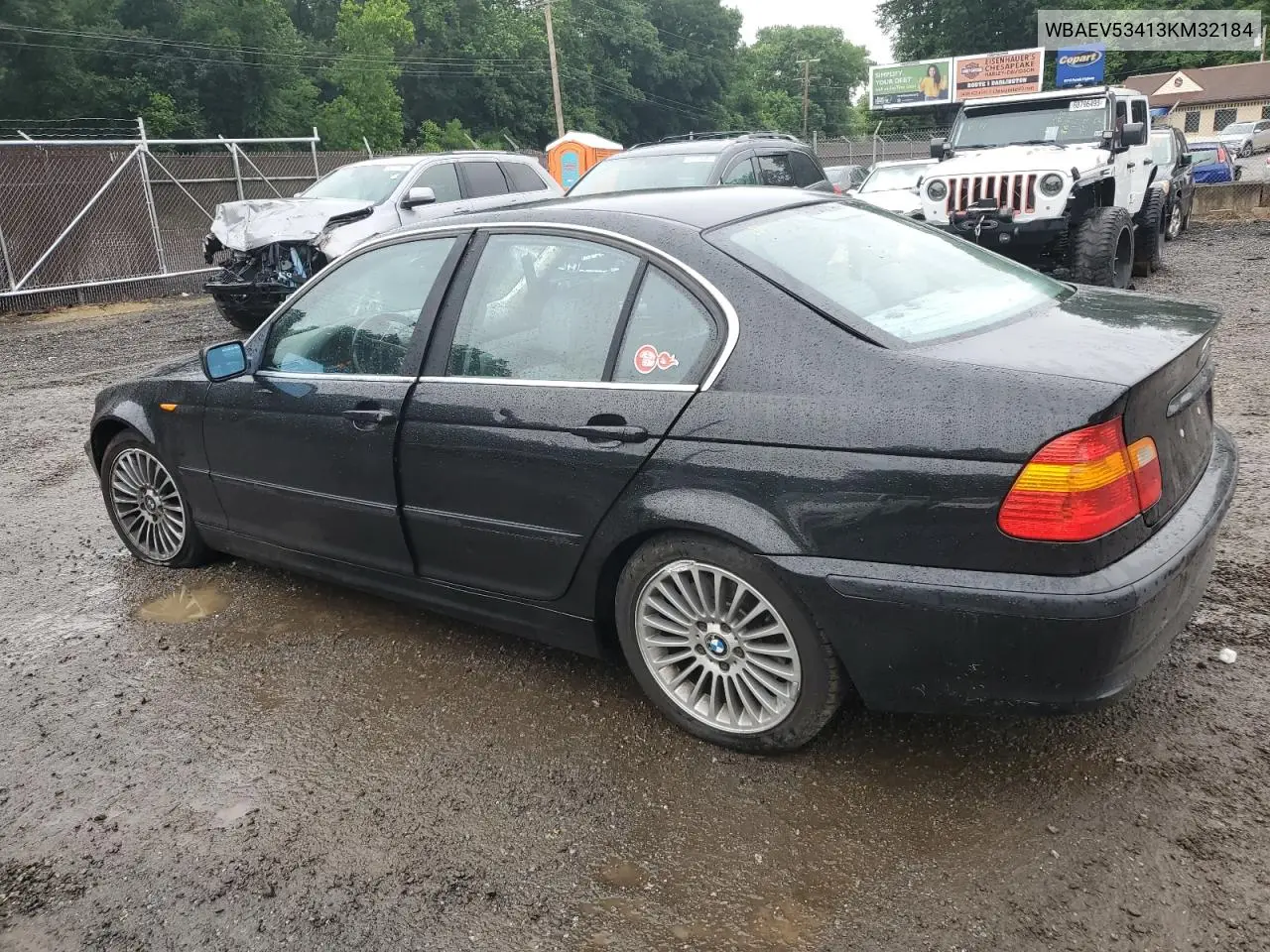 2003 BMW 330 I VIN: WBAEV53413KM32184 Lot: 61030805