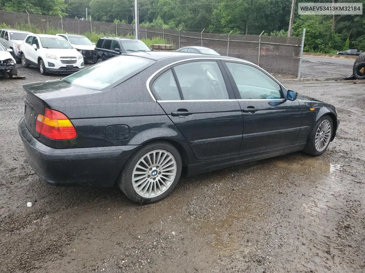 2003 BMW 330 I VIN: WBAEV53413KM32184 Lot: 61030805