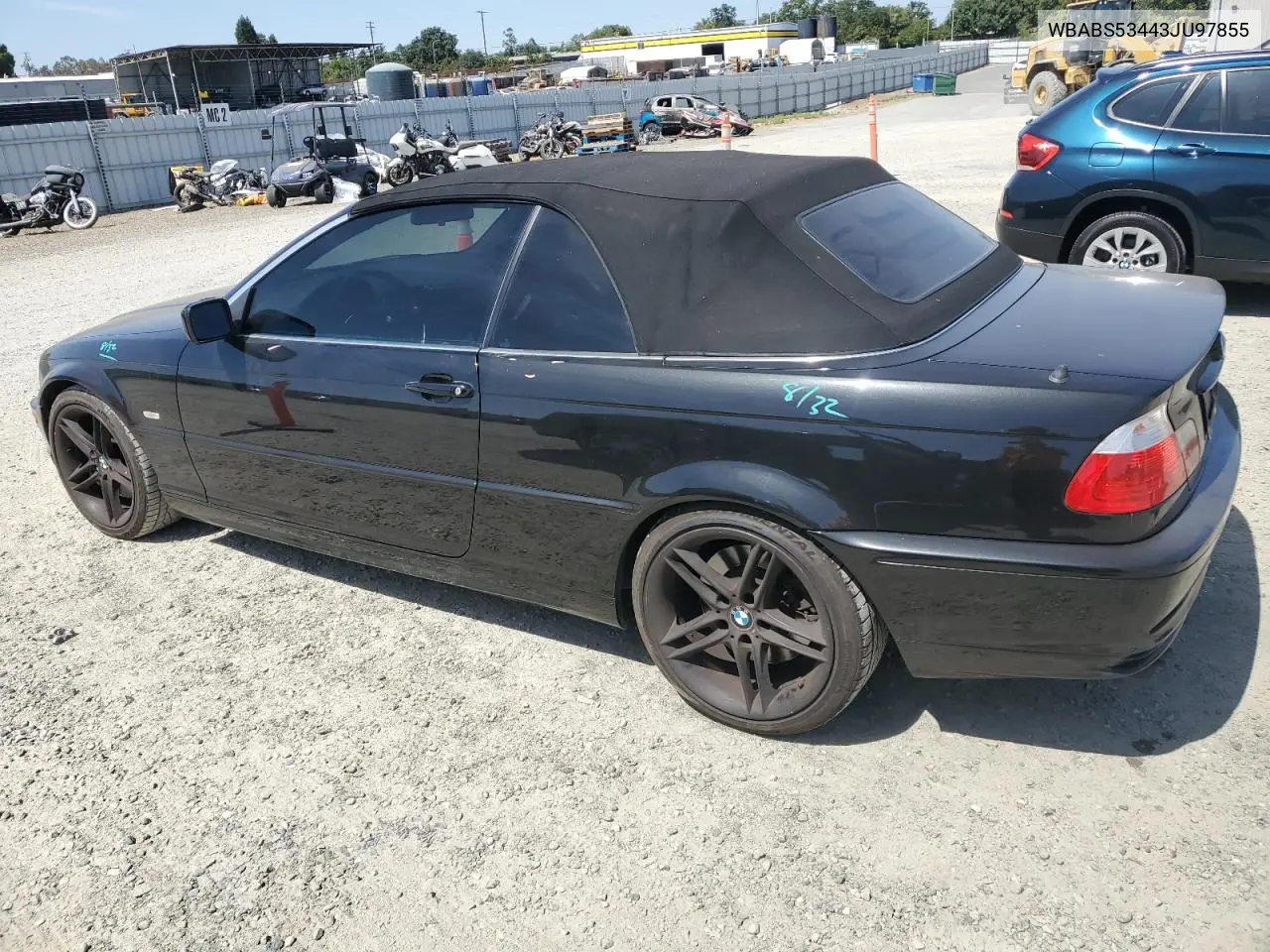 2003 BMW 330 Ci VIN: WBABS53443JU97855 Lot: 61223105