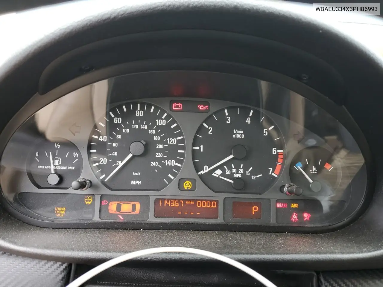2003 BMW 325 Xi VIN: WBAEU334X3PH86993 Lot: 62261955