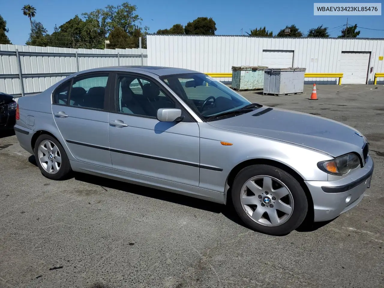 2003 BMW 325 I VIN: WBAEV33423KL85476 Lot: 62429495