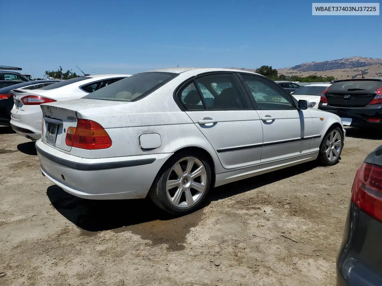 2003 BMW 325 I VIN: WBAET37403NJ37225 Lot: 62713445