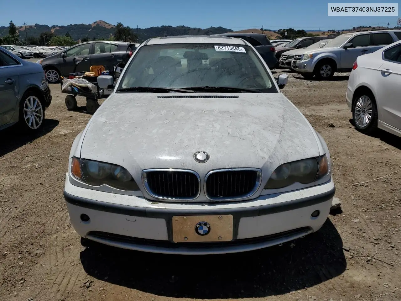 2003 BMW 325 I VIN: WBAET37403NJ37225 Lot: 62713445