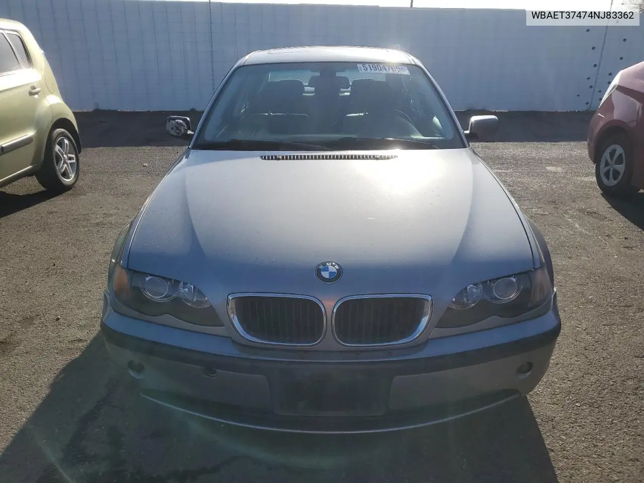 2004 BMW 325 I VIN: WBAET37474NJ83362 Lot: 51904765