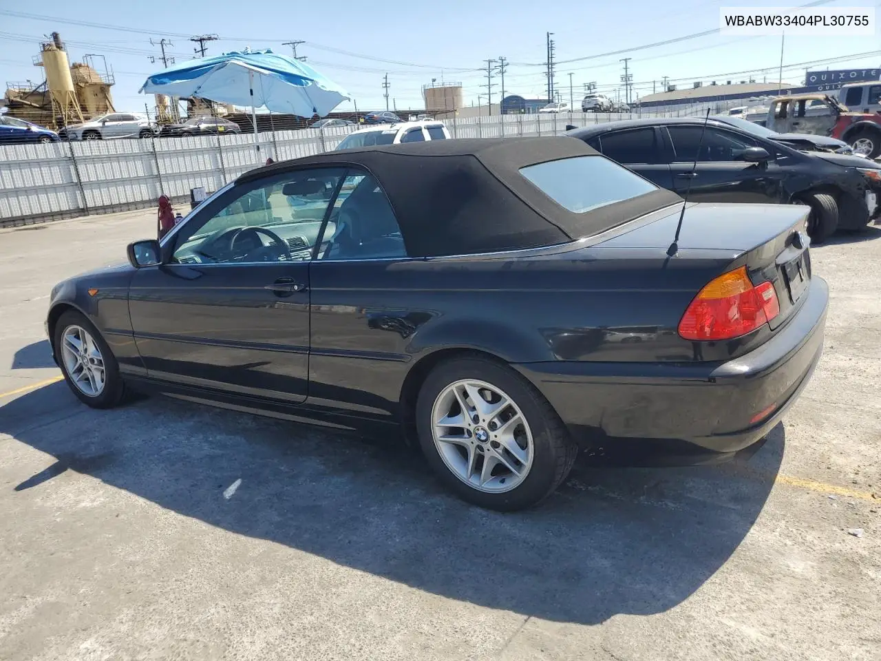 2004 BMW 325 Ci VIN: WBABW33404PL30755 Lot: 56003085