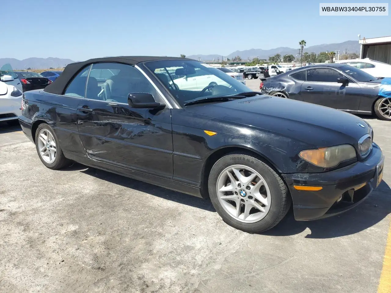 2004 BMW 325 Ci VIN: WBABW33404PL30755 Lot: 56003085