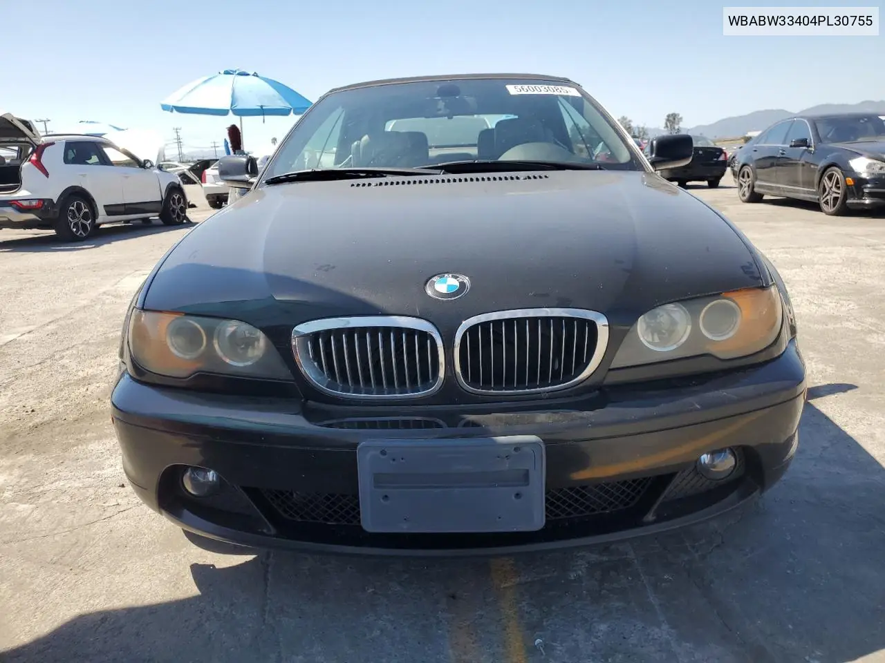 2004 BMW 325 Ci VIN: WBABW33404PL30755 Lot: 56003085
