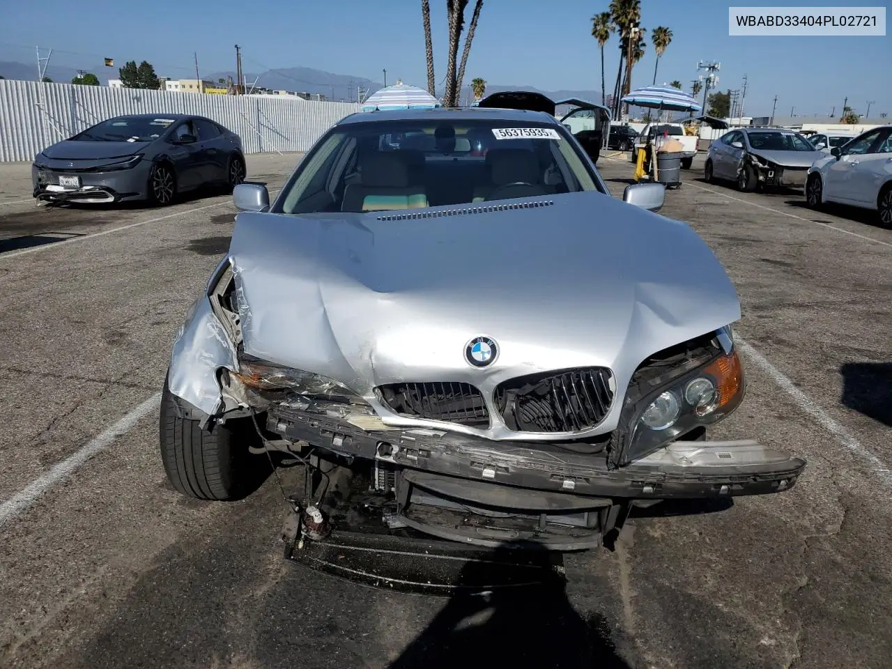 2004 BMW 325 Ci VIN: WBABD33404PL02721 Lot: 56375935