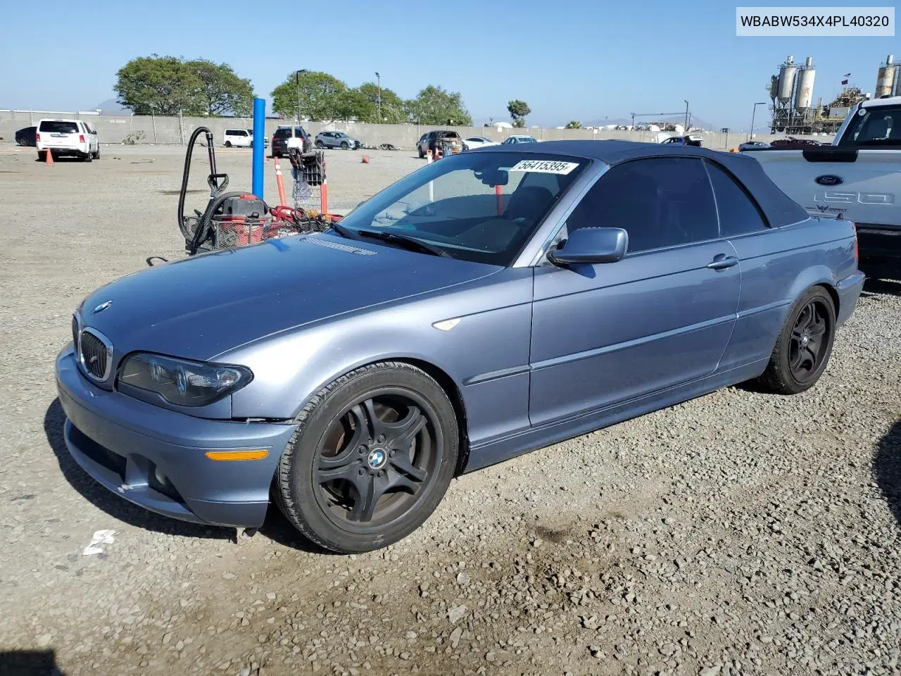 2004 BMW 330 Ci VIN: WBABW534X4PL40320 Lot: 56415395