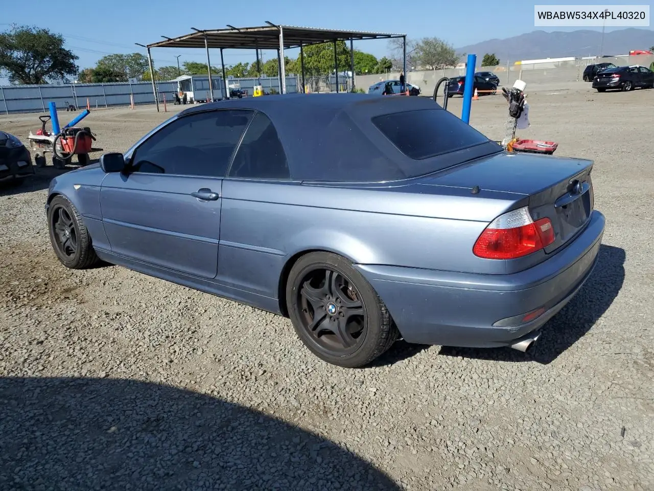 2004 BMW 330 Ci VIN: WBABW534X4PL40320 Lot: 56415395
