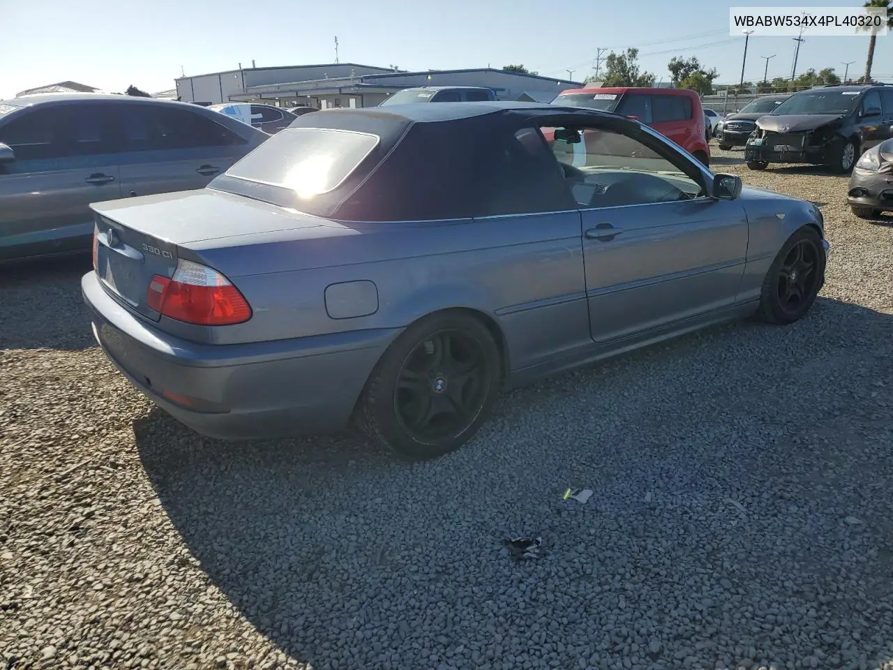 2004 BMW 330 Ci VIN: WBABW534X4PL40320 Lot: 56415395