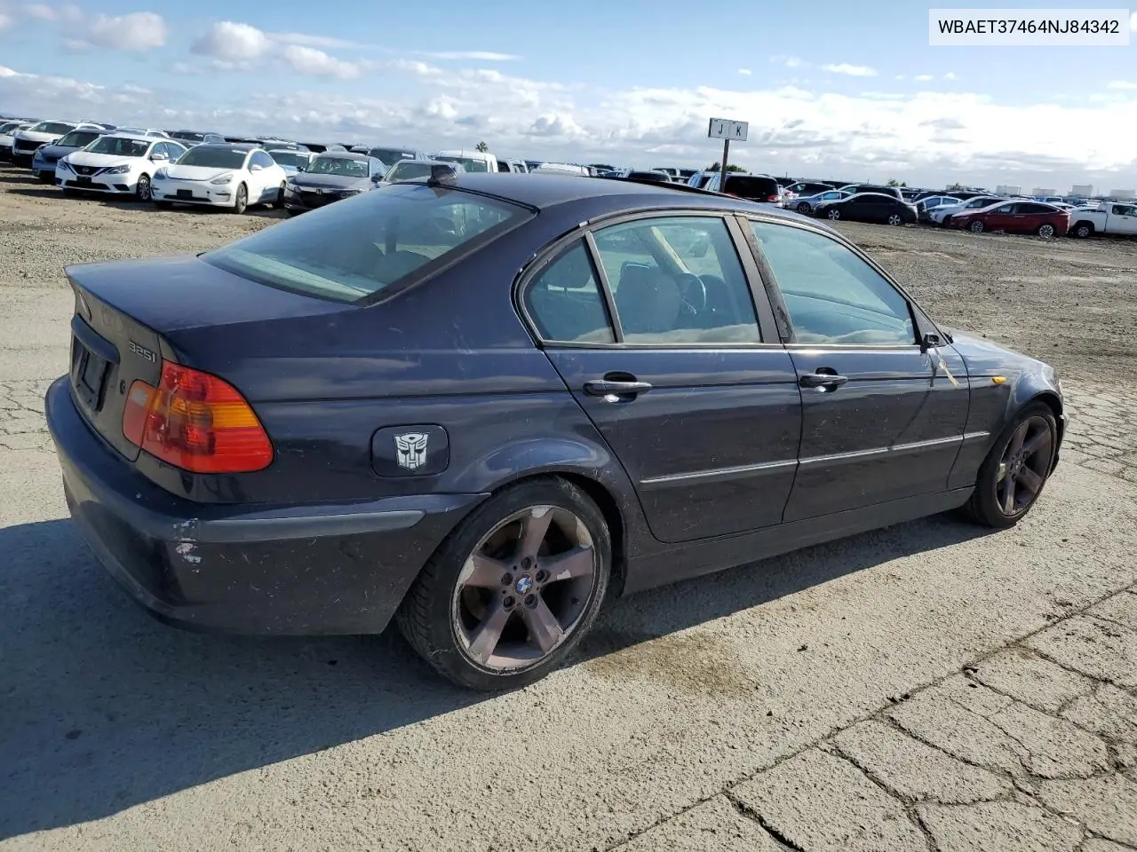 2004 BMW 325 I VIN: WBAET37464NJ84342 Lot: 56643835