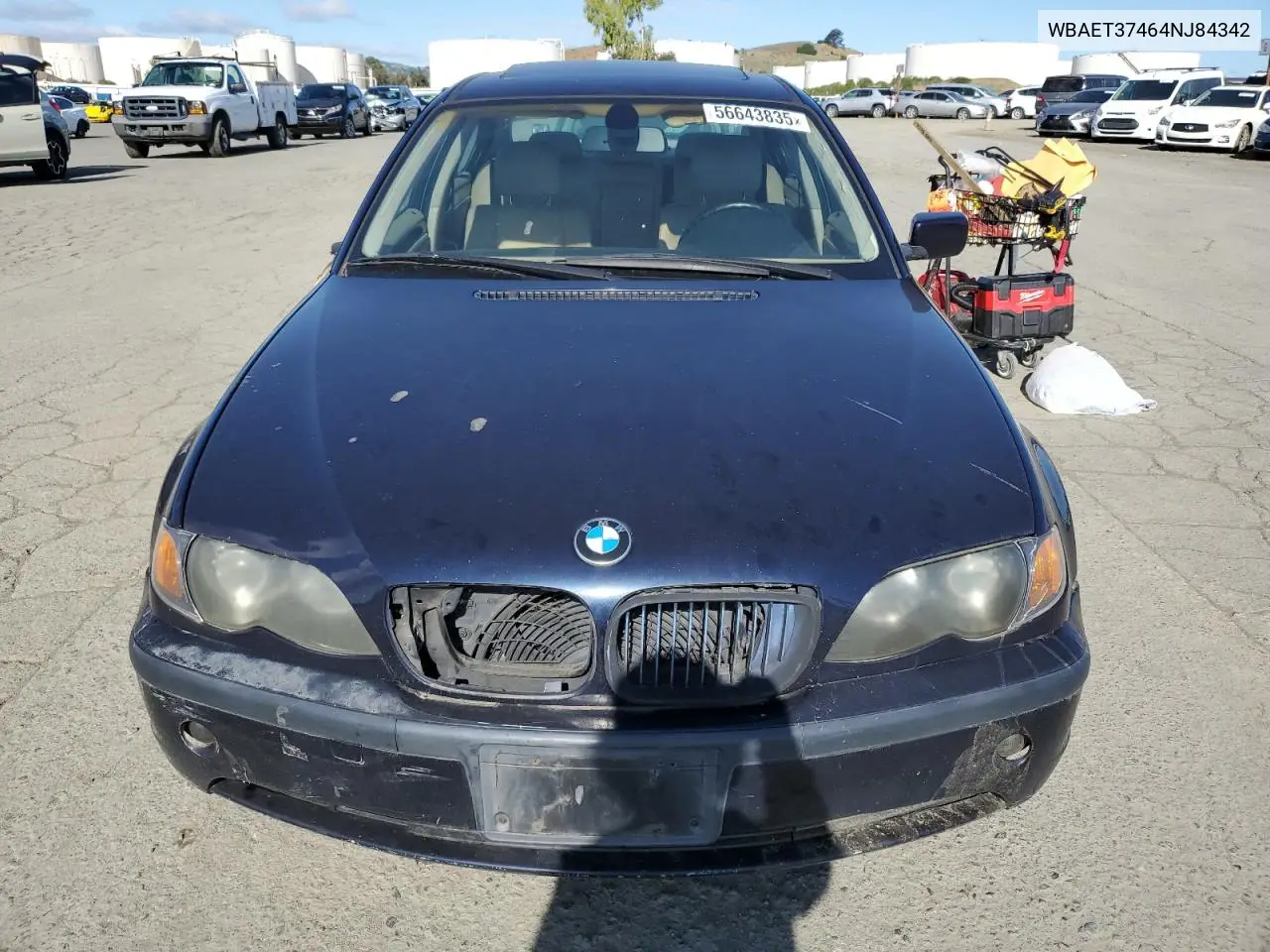 2004 BMW 325 I VIN: WBAET37464NJ84342 Lot: 56643835