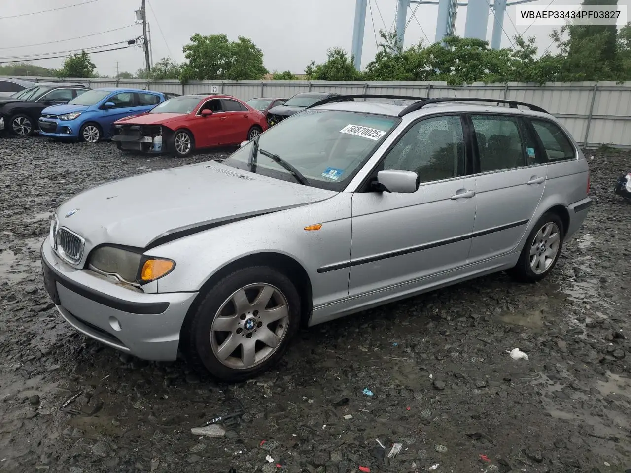 2004 BMW 325 Xit VIN: WBAEP33434PF03827 Lot: 56870025