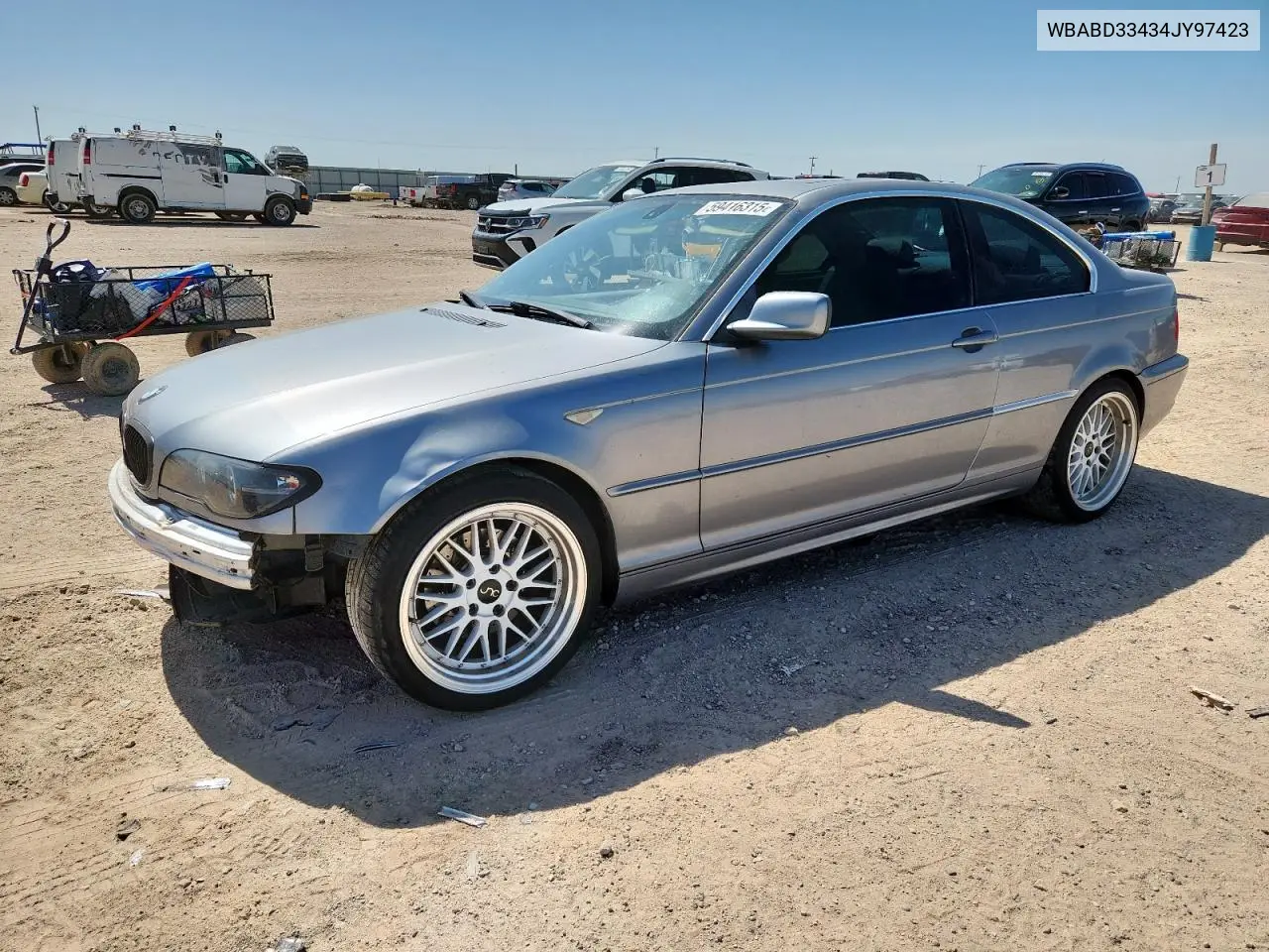 2004 BMW 325 Ci VIN: WBABD33434JY97423 Lot: 59416315