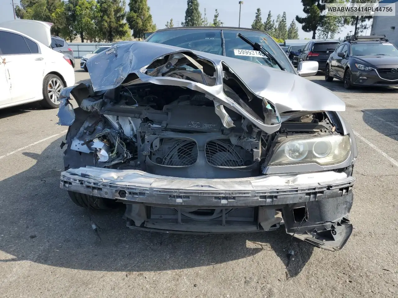 2004 BMW 330 Ci VIN: WBABW53414PL44756 Lot: 59993145