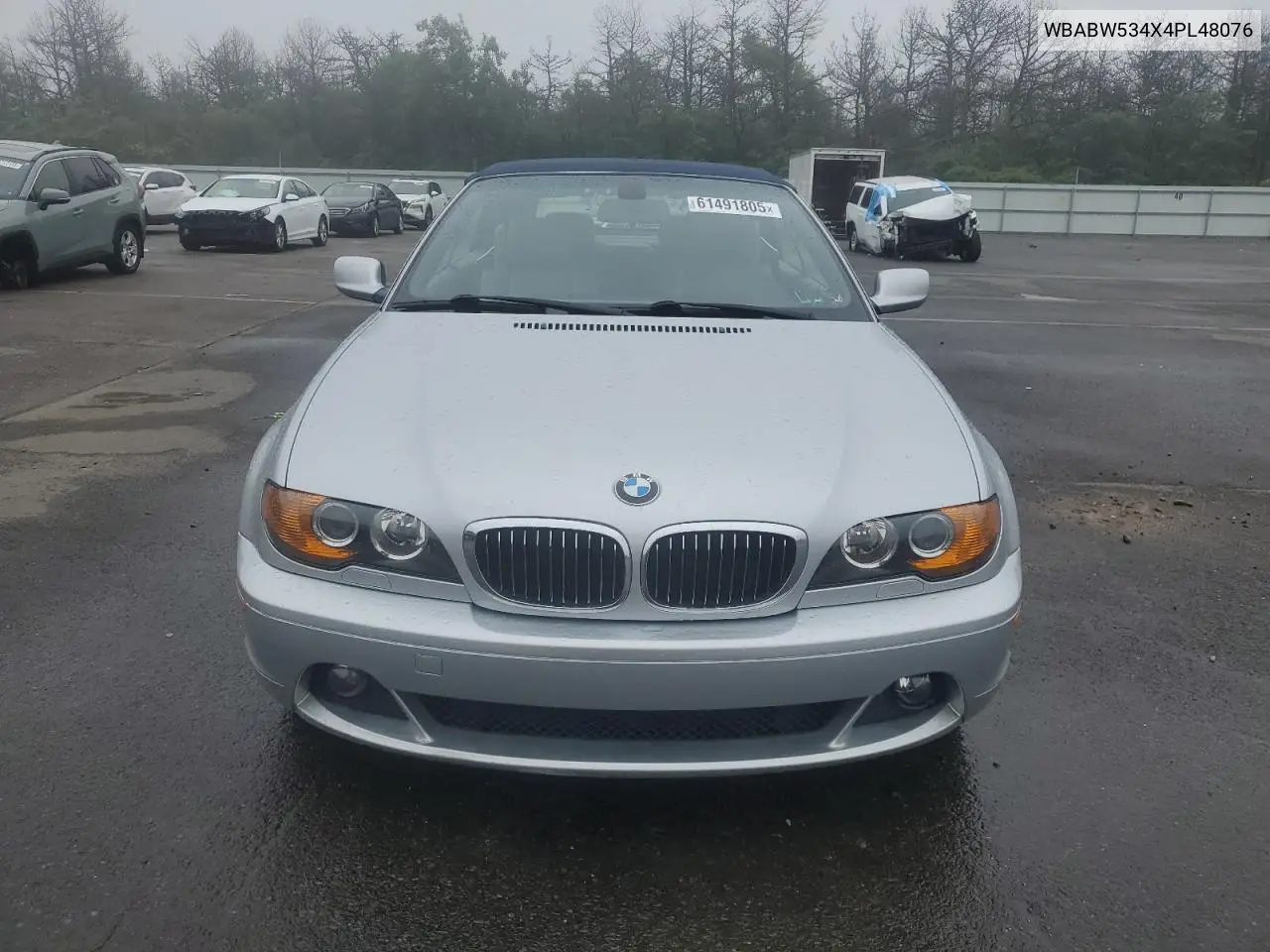 2004 BMW 330 Ci VIN: WBABW534X4PL48076 Lot: 61491805