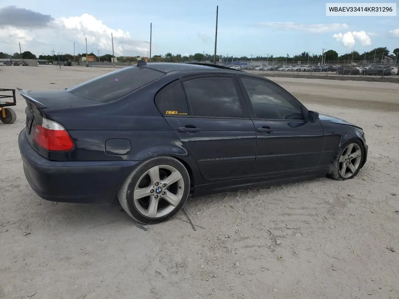 2004 BMW 325 I VIN: WBAEV33414KR31296 Lot: 61797125