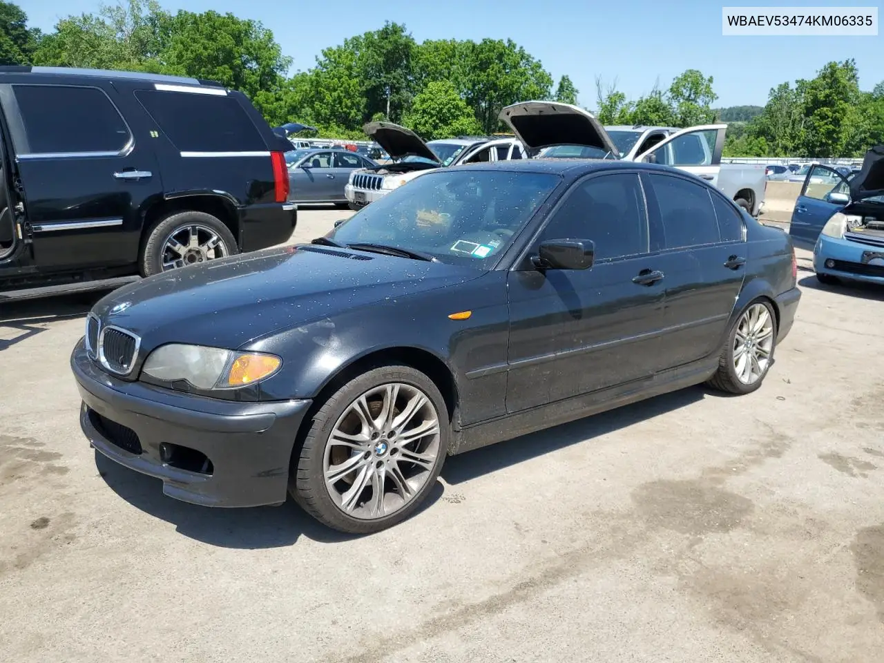 2004 BMW 330 I VIN: WBAEV53474KM06335 Lot: 61869515